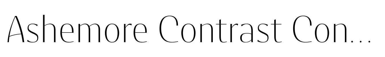 Ashemore Contrast Condensed Thin
